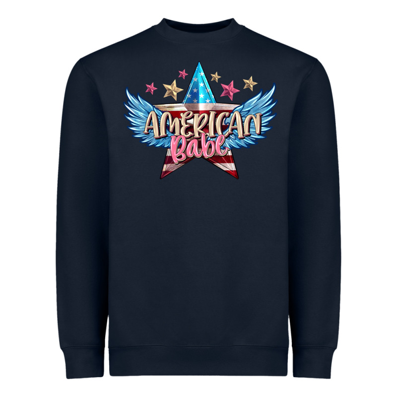 American Babe Heavyweight Sweatshirt by FaDigitalArtStudio | Teevron