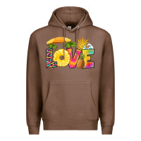 Chestnut love pineapple Premium Hoodie - RanaPortraitStore