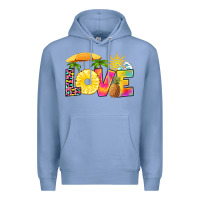 Colony Blue love pineapple Premium Hoodie - RanaPortraitStore
