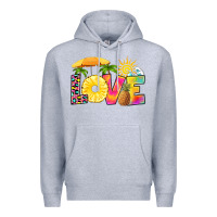 Heather Grey love pineapple Premium Hoodie - RanaPortraitStore
