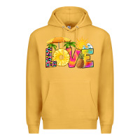 Mustard love pineapple Premium Hoodie - RanaPortraitStore
