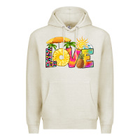 Oatmeal Heather love pineapple Premium Hoodie - RanaPortraitStore