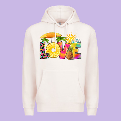 Love Pineapple Premium Hoodie Designed By Ranaportraitstore