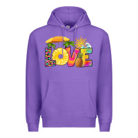Purple love pineapple Premium Hoodie - RanaPortraitStore