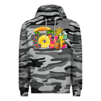 Slate Camo love pineapple Premium Hoodie - RanaPortraitStore