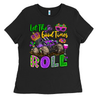 Black let the good times roll with mardi gras monster tr Ladies Tee - LillyAllenDesigns
