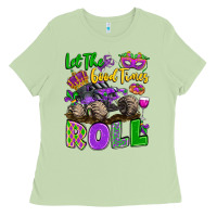 Let The Good Times Roll With Mardi Gras Monster Tr Ladies Tee | Teevron