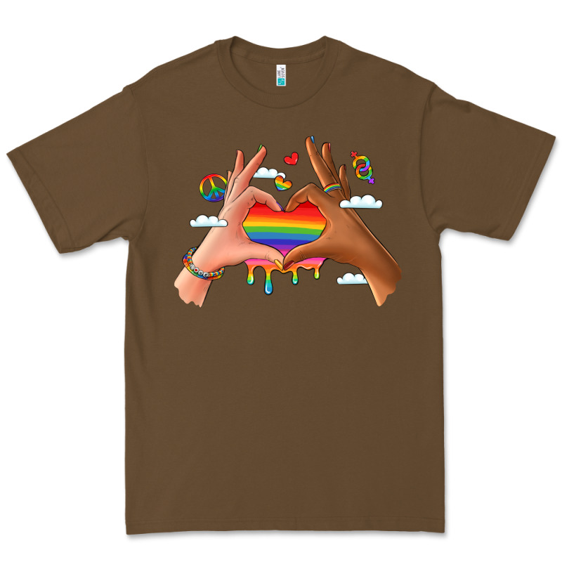 Lgbtq Pride Hands Premium Tee by LillyAllenDesigns | Teevron