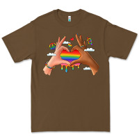 Cacao lgbtq pride hands Premium Tee - LillyAllenDesigns