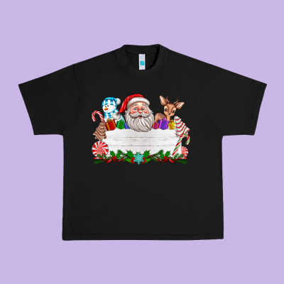 Custom Name Christmas Urban Heavy Tee Designed By Texasbilliewilder