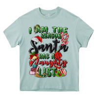Arona i am the reason santa has a naughty list Heavy Core Tee - MaliasSmallBusiness