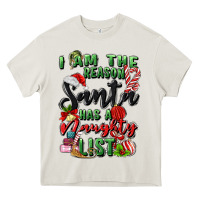 I Am The Reason Santa Has A Naughty List Heavy Core Tee | Teevron