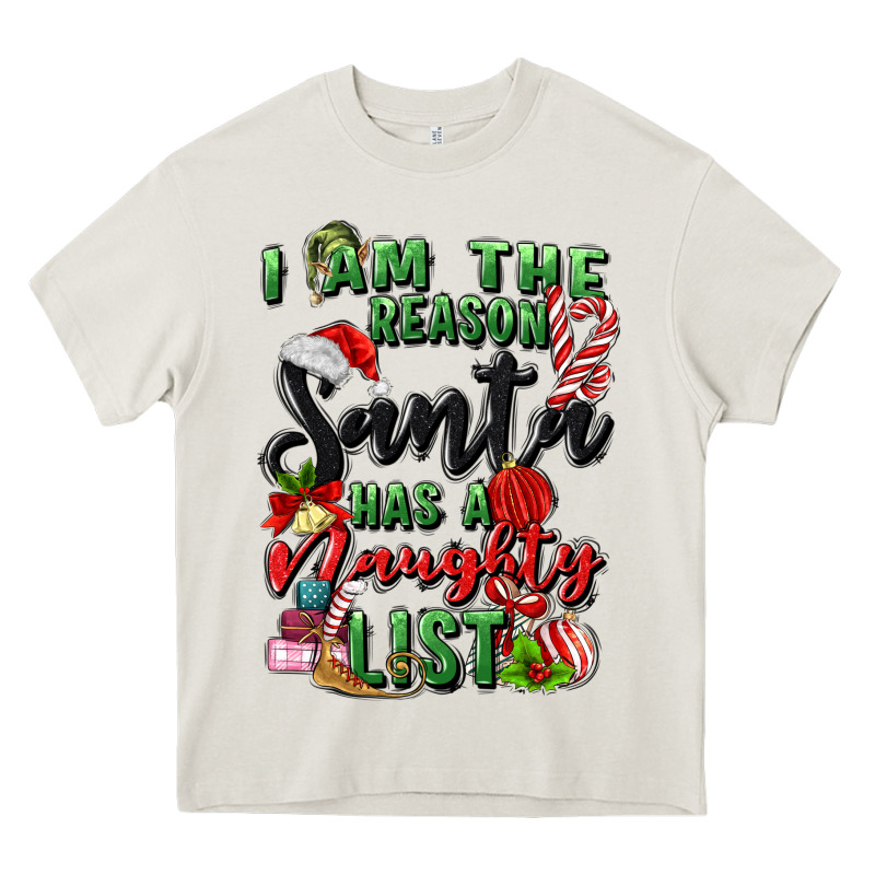 I Am The Reason Santa Has A Naughty List Heavy Core Tee by MaliasSmallBusiness | Teevron
