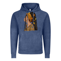 Vintage Denim Fall afro woman Vintage Hoodie - NancyCooperArtShop