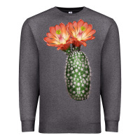 Charcoal Heather King Cup Cactus Premium Sweatshirt - LillyAllenDesigns