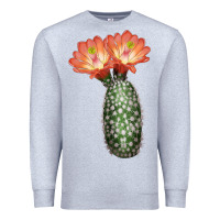 Heather Grey King Cup Cactus Premium Sweatshirt - LillyAllenDesigns