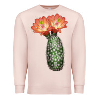 Pale Pink King Cup Cactus Premium Sweatshirt - LillyAllenDesigns