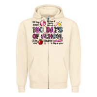 Sandshell 100 days of school Zipper Hoodie - LillyAllenDesigns