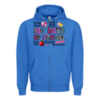 True Royal 100 days of school Zipper Hoodie - LillyAllenDesigns