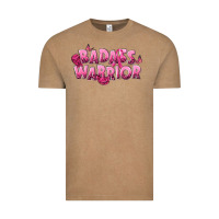 Vintage Coffee Badass warrior Breast Cancer Vintage Tee - NancyCooperArtShop