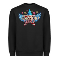 Black American honey 4th of july Heavyweight Sweatshirt - FaDigitalArtStudio