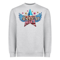 Heather Grey American honey 4th of july Heavyweight Sweatshirt - FaDigitalArtStudio