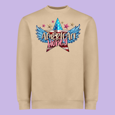 American Honey 4th Of July Heavyweight Sweatshirt Designed By Fadigitalartstudio