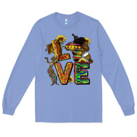Colony Blue love juneteenth africa Long Sleeve Tee - CowGirlArtShop