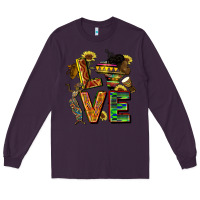 Plum love juneteenth africa Long Sleeve Tee - CowGirlArtShop
