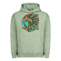 Pigment Oil Green wild soul Urban Hoodie - BarkalooDesign