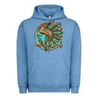 Pigment Pebble Blue wild soul Urban Hoodie - BarkalooDesign