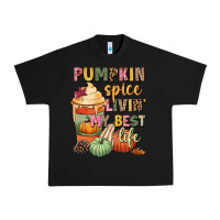Black Pumpkin spice livin' my best life Urban Heavy Tee - NancyCooperArtShop
