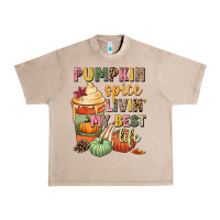 French Oak Pumpkin spice livin' my best life Urban Heavy Tee - NancyCooperArtShop