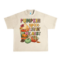 Sandshell Pumpkin spice livin' my best life Urban Heavy Tee - NancyCooperArtShop
