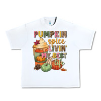 White Pumpkin spice livin' my best life Urban Heavy Tee - NancyCooperArtShop