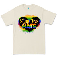 Bone stop the hate pride lgbtq heart Premium Tee - LillyAllenDesigns