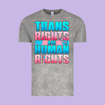 Trans Rights Are Human Rights Vintage Tee Designed By Nancycooperartshop