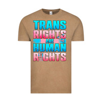 Vintage Coffee Trans rights are human rights Vintage Tee - NancyCooperArtShop