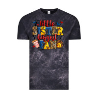 Cloud Black little sister biggest fan softball Vintage Tee - Jasminsmagicworld