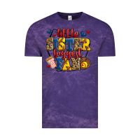 Cloud Purple little sister biggest fan softball Vintage Tee - Jasminsmagicworld
