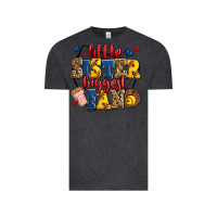 Vintage Black little sister biggest fan softball Vintage Tee - Jasminsmagicworld