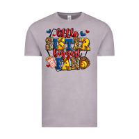 Little Sister Biggest Fan Softball Vintage Tee | Teevron