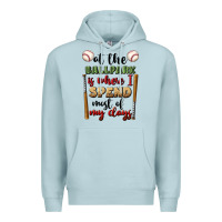 Blue Mist at the ballpark is where i spend most my days Premium Hoodie - BundleAndBundleShop