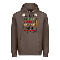 Coffee at the ballpark is where i spend most my days Premium Hoodie - BundleAndBundleShop