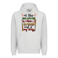 Dove Grey at the ballpark is where i spend most my days Premium Hoodie - BundleAndBundleShop