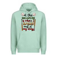 Seafoam at the ballpark is where i spend most my days Premium Hoodie - BundleAndBundleShop