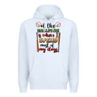 White at the ballpark is where i spend most my days Premium Hoodie - BundleAndBundleShop