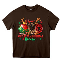 Chocolate Brown i have ocd obsessive christmas disorder Heavy Core Tee - MaliasSmallBusiness