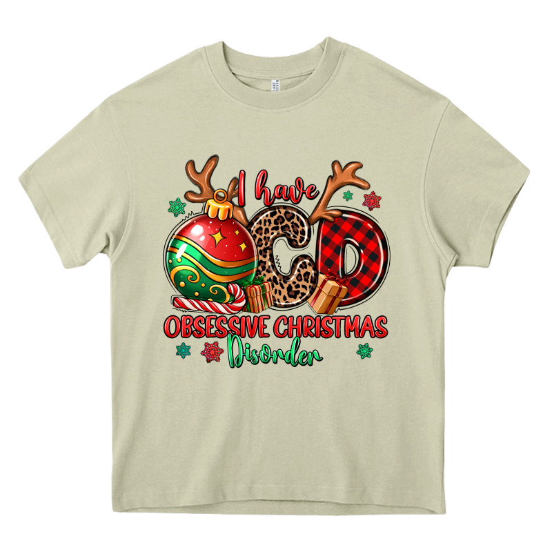 I Have Ocd Obsessive Christmas Disorder Heavy Core Tee by MaliasSmallBusiness | Teevron