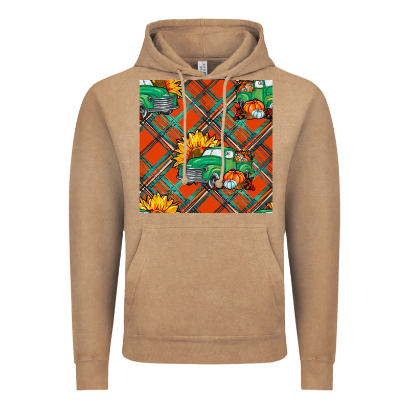 Fall Truck Vintage Hoodie by NancyCooperArtShop | Teevron